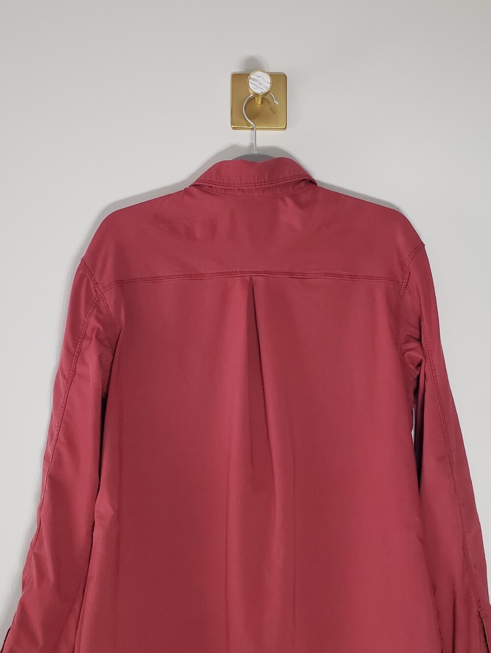 Title Nine Women Medium Long Sleeve Pullover Tunic Dress Medium Burgundy Pockets - Picture 9 of 16